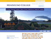 Tablet Screenshot of mendocino.edu