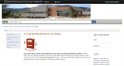 Desktop Screenshot of library.mendocino.edu