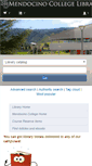 Mobile Screenshot of library.mendocino.edu